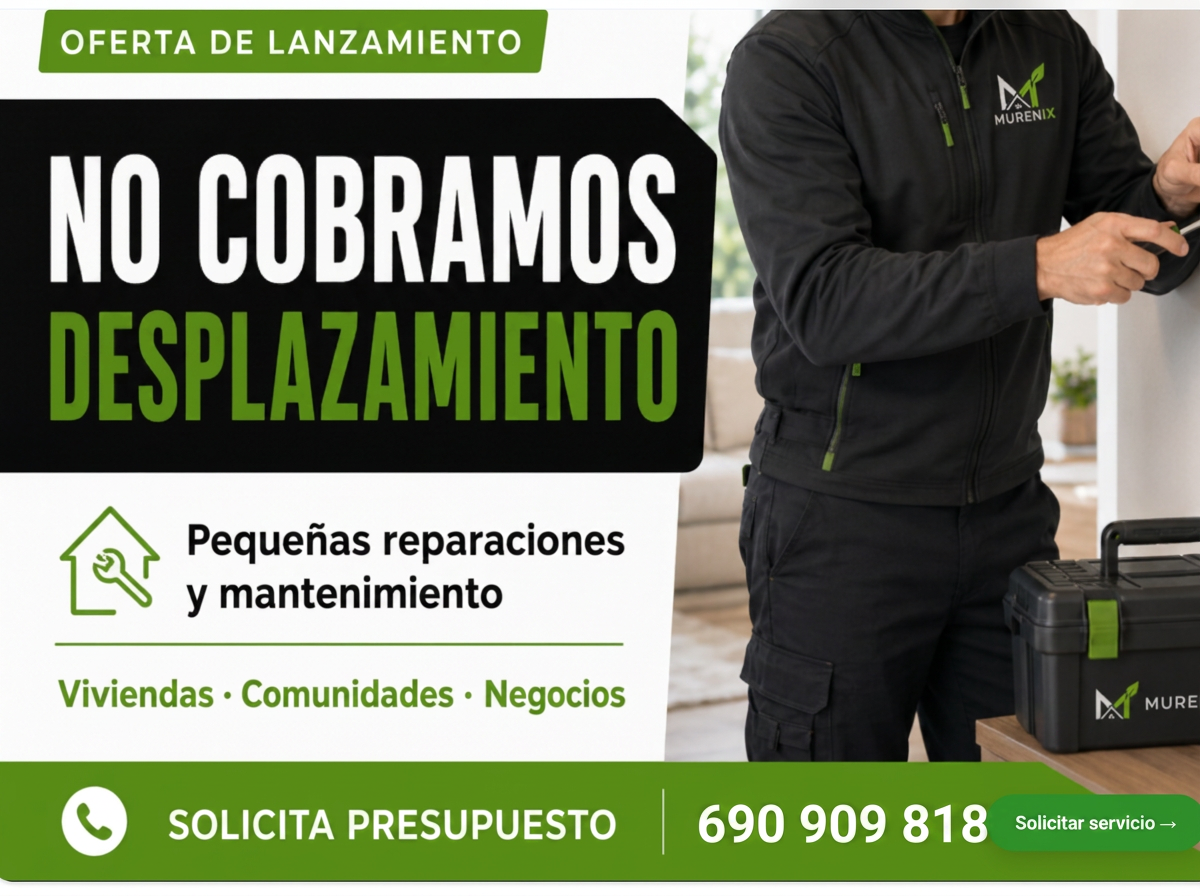 Servicio de manitas MURENIX — no cobramos desplazamiento